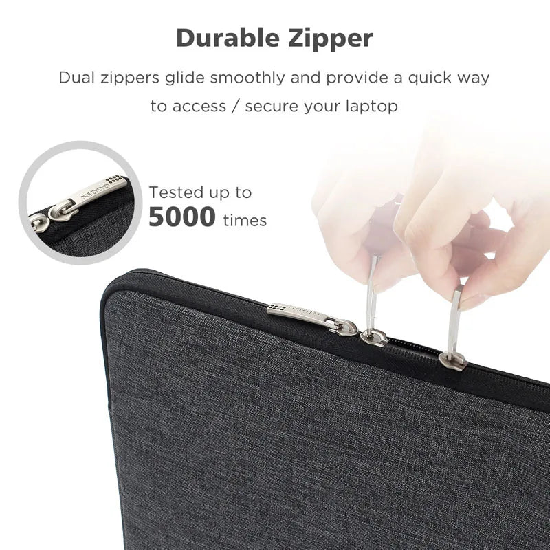 Water-Resistant Laptop Sleeve with External Pocket