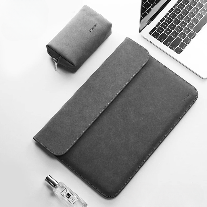 Housse fine en cuir PU pour ordinateur portable MacBook et ordinateurs portables (11 à 16 pouces)