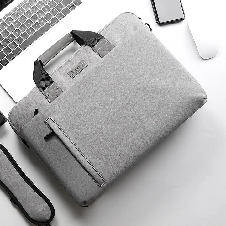 14 Inch Laptop Bag – Canvas Briefcase with Shoulder Strap
