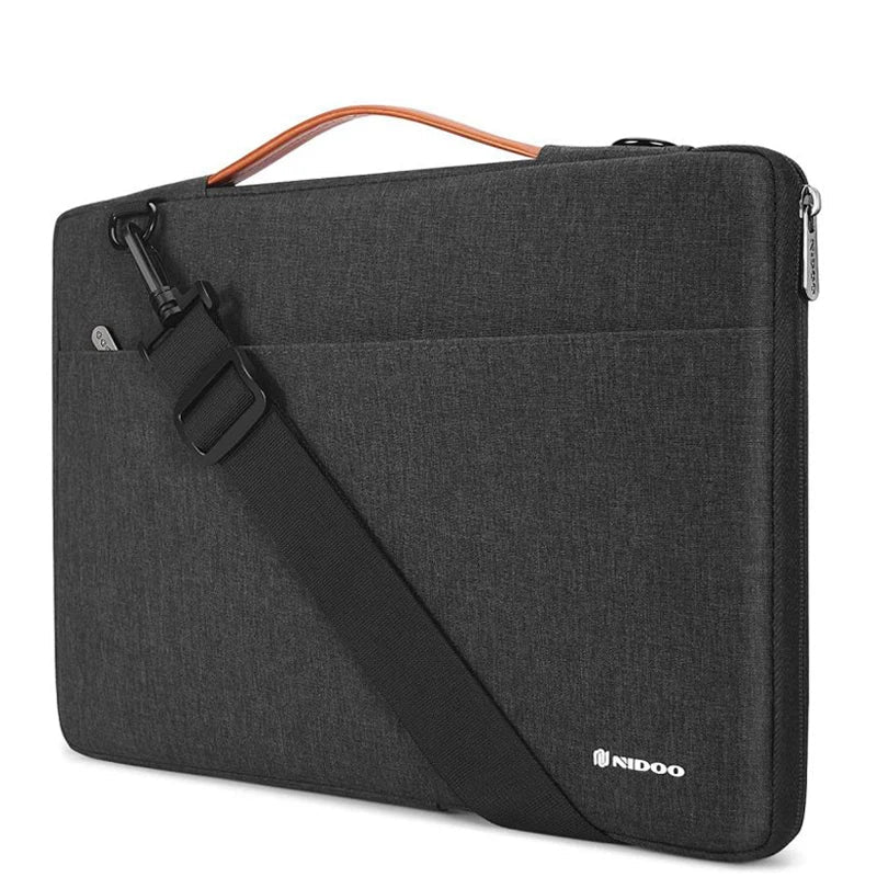 Housse pour ordinateur portable avec bandoulière – Modèle imperméable et rembourré
