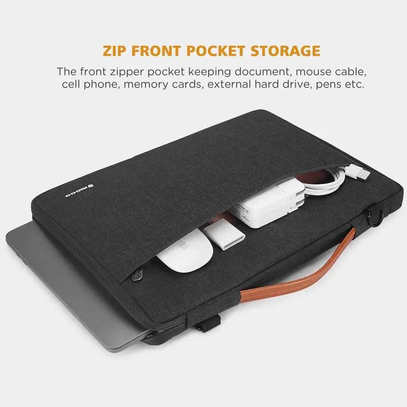 Laptop Sleeve with Shoulder Strap – Waterproof & Padded Design