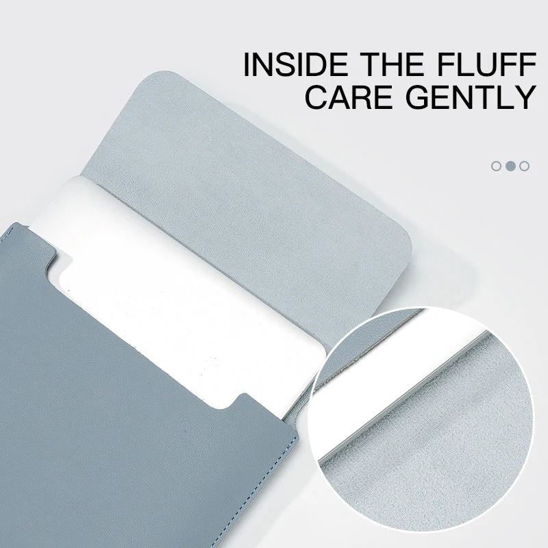 Housse pour ordinateur portable en PU non magnétique – Étui fin et étanche (11–15,6 pouces)