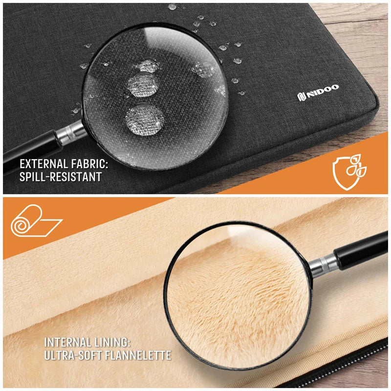 Waterproof Laptop Sleeve with Accessory Pouch – 13, 14 & 15.6 Inch