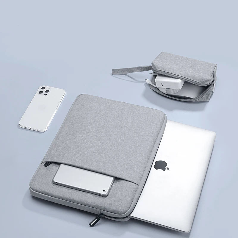Minimalist Waterproof Laptop Sleeve with Accessory Pocket