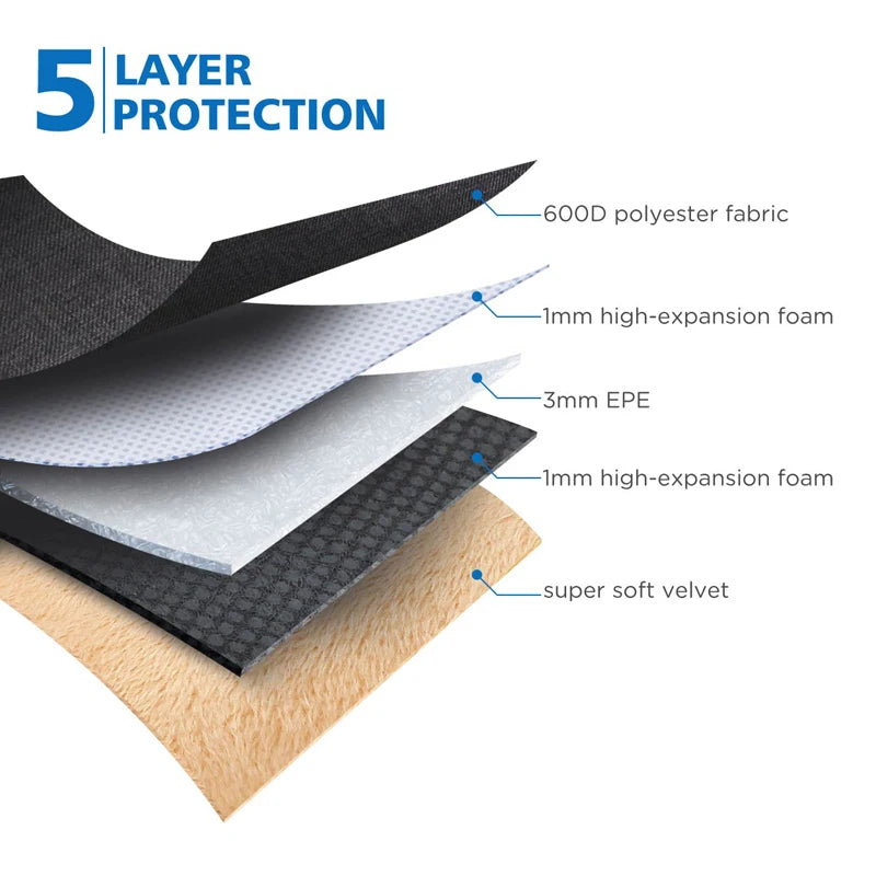 Laptop Sleeve with Shoulder Strap – Waterproof & Padded Design