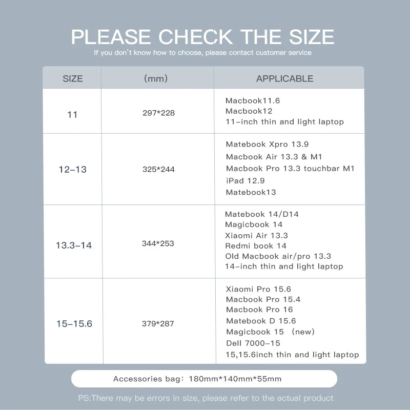 Housse pour ordinateur portable en PU non magnétique – Étui fin et étanche (11–15,6 pouces)