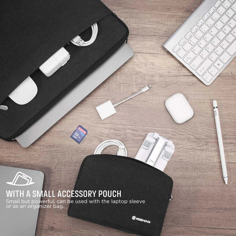 Waterproof Laptop Sleeve with Accessory Pouch – 13, 14 & 15.6 Inch