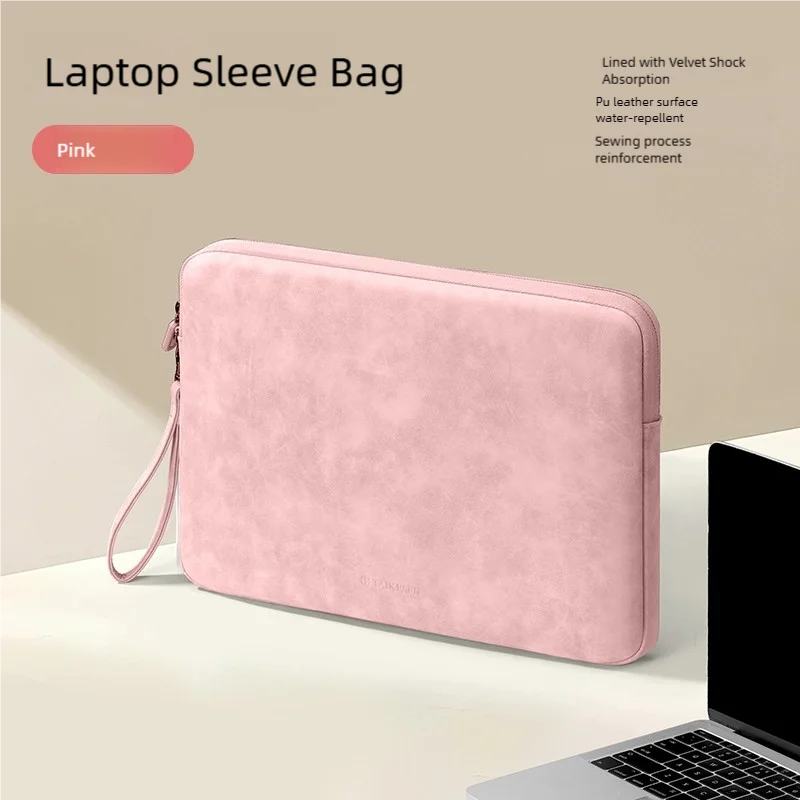 Housse antichoc pour ordinateur portable – Cuir PU, légère et idéale pour les voyages (11–16 pouces)