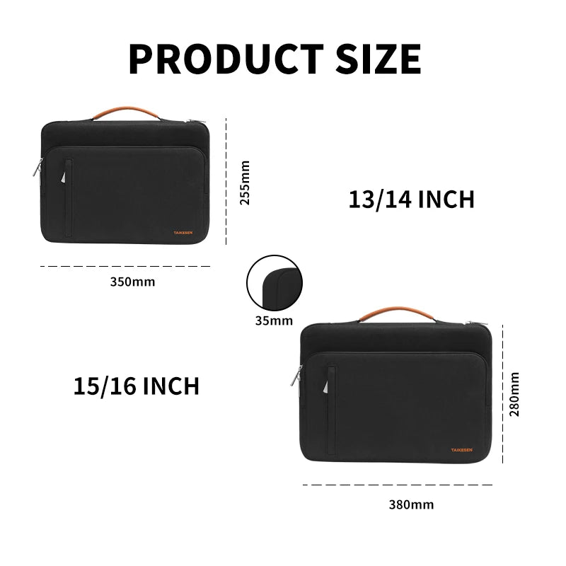 UIRA Slim Laptop Case with Handle – Protective Canvas Sleeve (13–16 Inch)