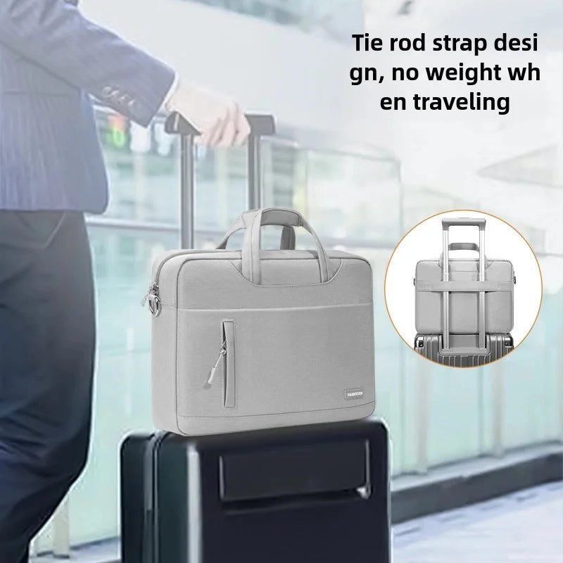 Sacoche pour ordinateur portable professionnel résistante aux chocs avec bandoulière (13–17 pouces)