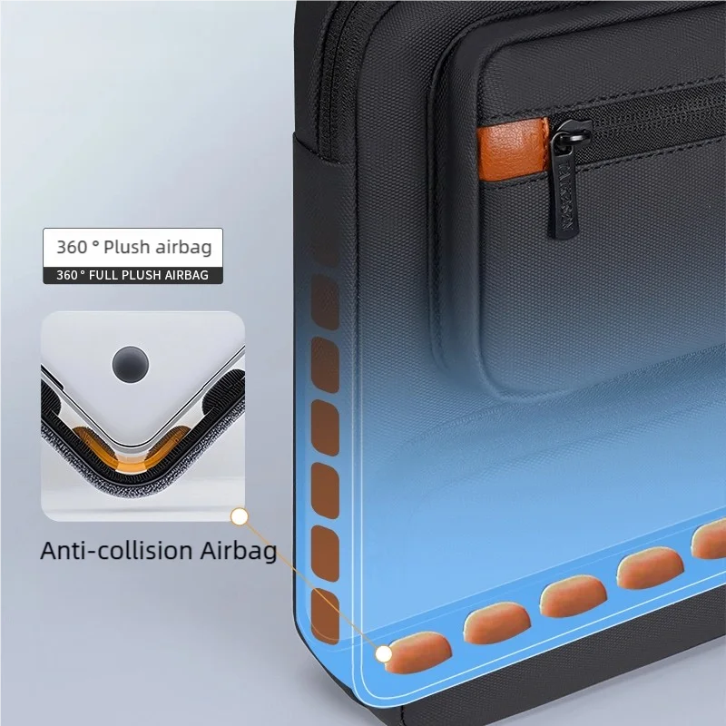 Sacoche pour ordinateur portable antichoc avec protection airbag (13–16 pouces)