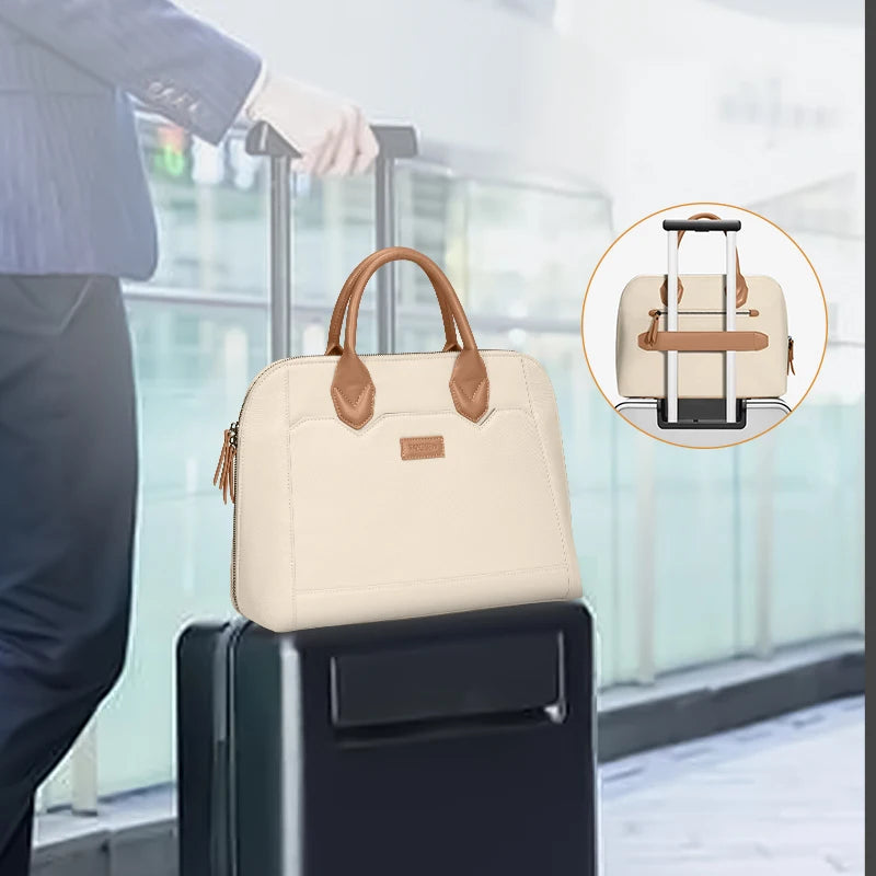 Sacoche pour ordinateur portable en toile professionnelle – Sac de travail imperméable (13–16 pouces)