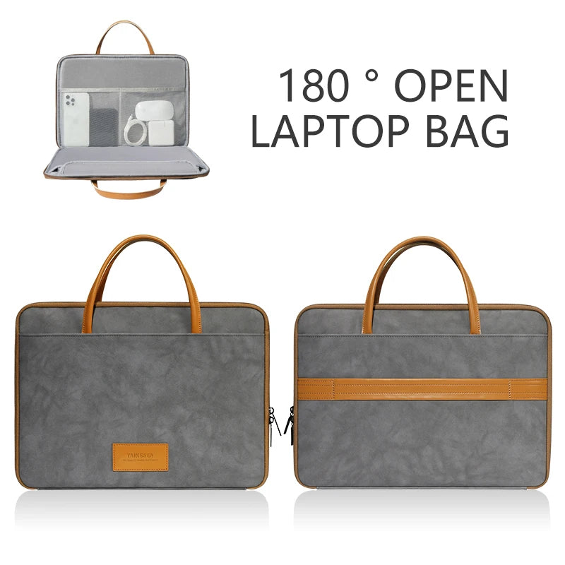 180° Opening Laptop Briefcase with Shockproof Compartments
