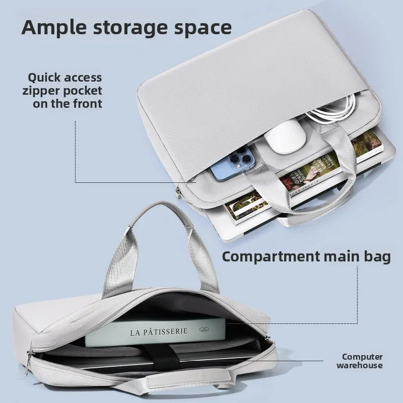 Structured Nylon Laptop Case with Handles