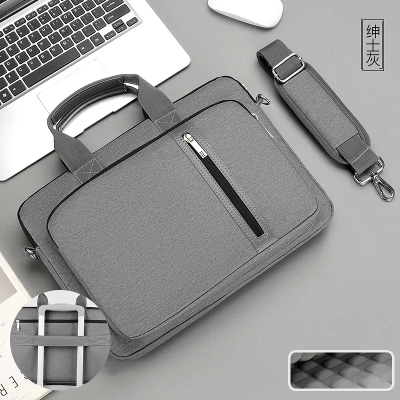 Structured Laptop Messenger Case with Shoulder Strap