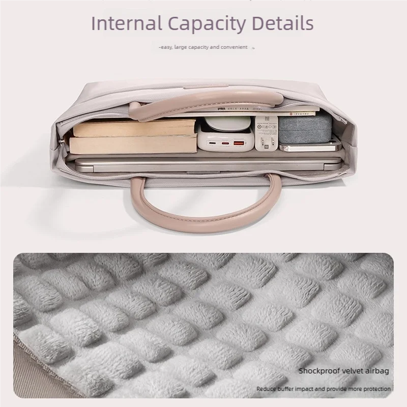 Lightweight PU Laptop Briefcase with Handles – 13–17.3 Inch