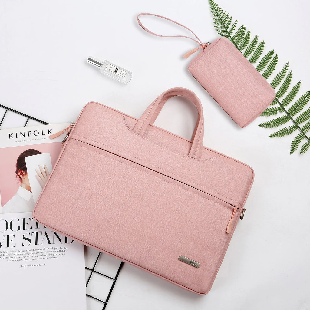 Housse pour ordinateur portable 15 pouces avec bandoulière – Tissu denim