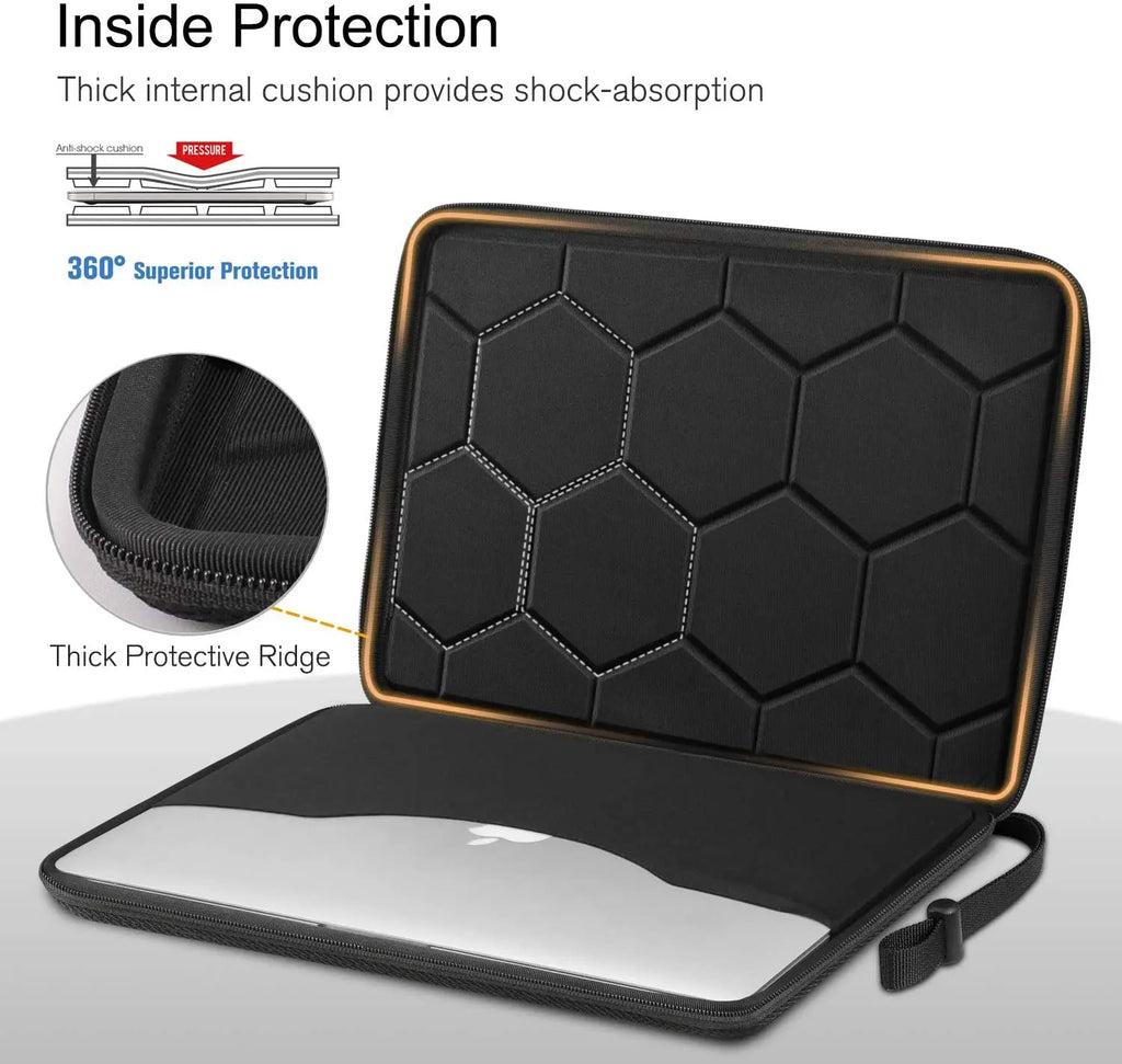 Housse rigide pour ordinateur portable en EVA avec fermeture éclair