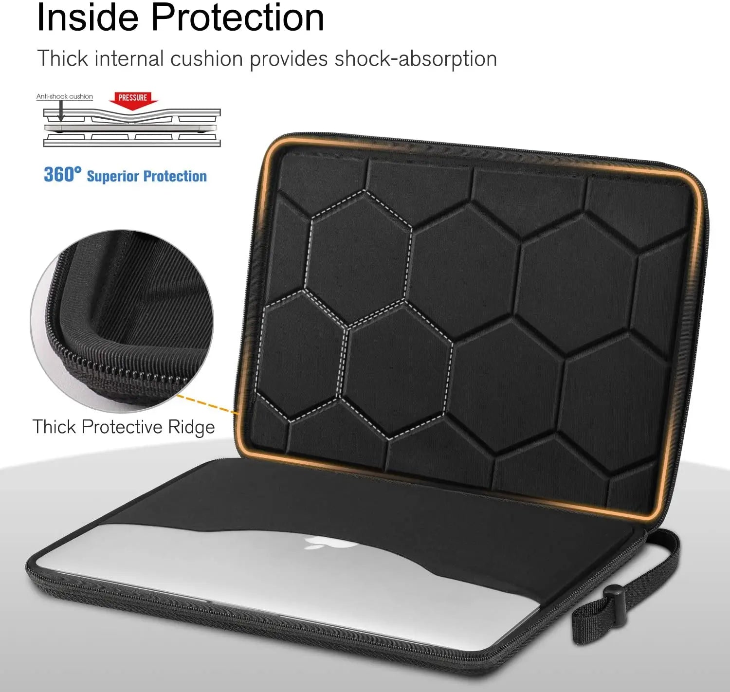 EVA Hard Shell Laptop Sleeve with Zipper