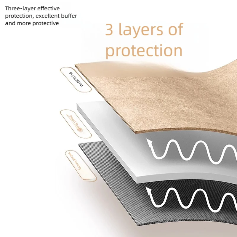 Housse antichoc pour ordinateur portable – Cuir PU, légère et idéale pour les voyages (11–16 pouces)