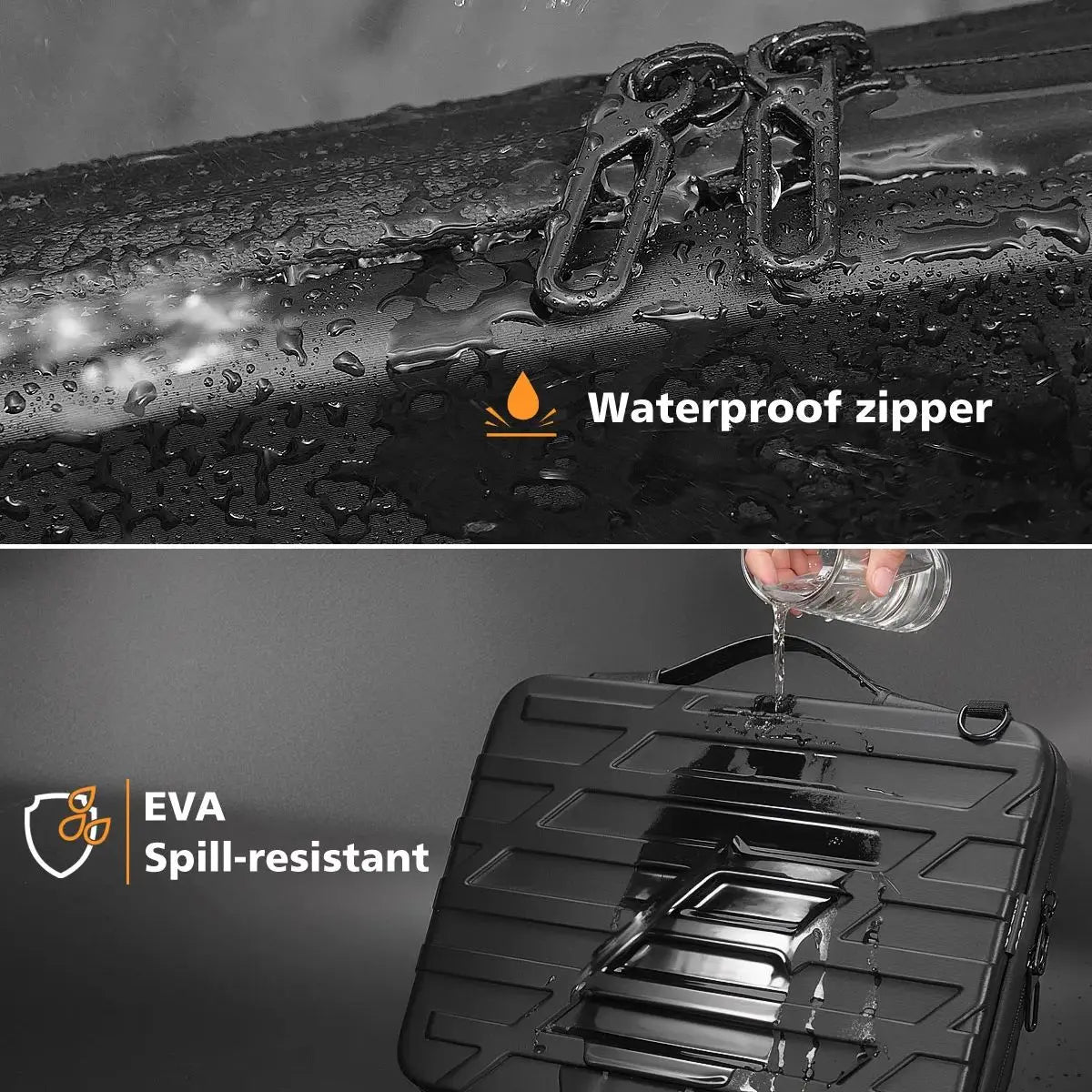 Hard Shell Laptop Briefcase with Shoulder Strap