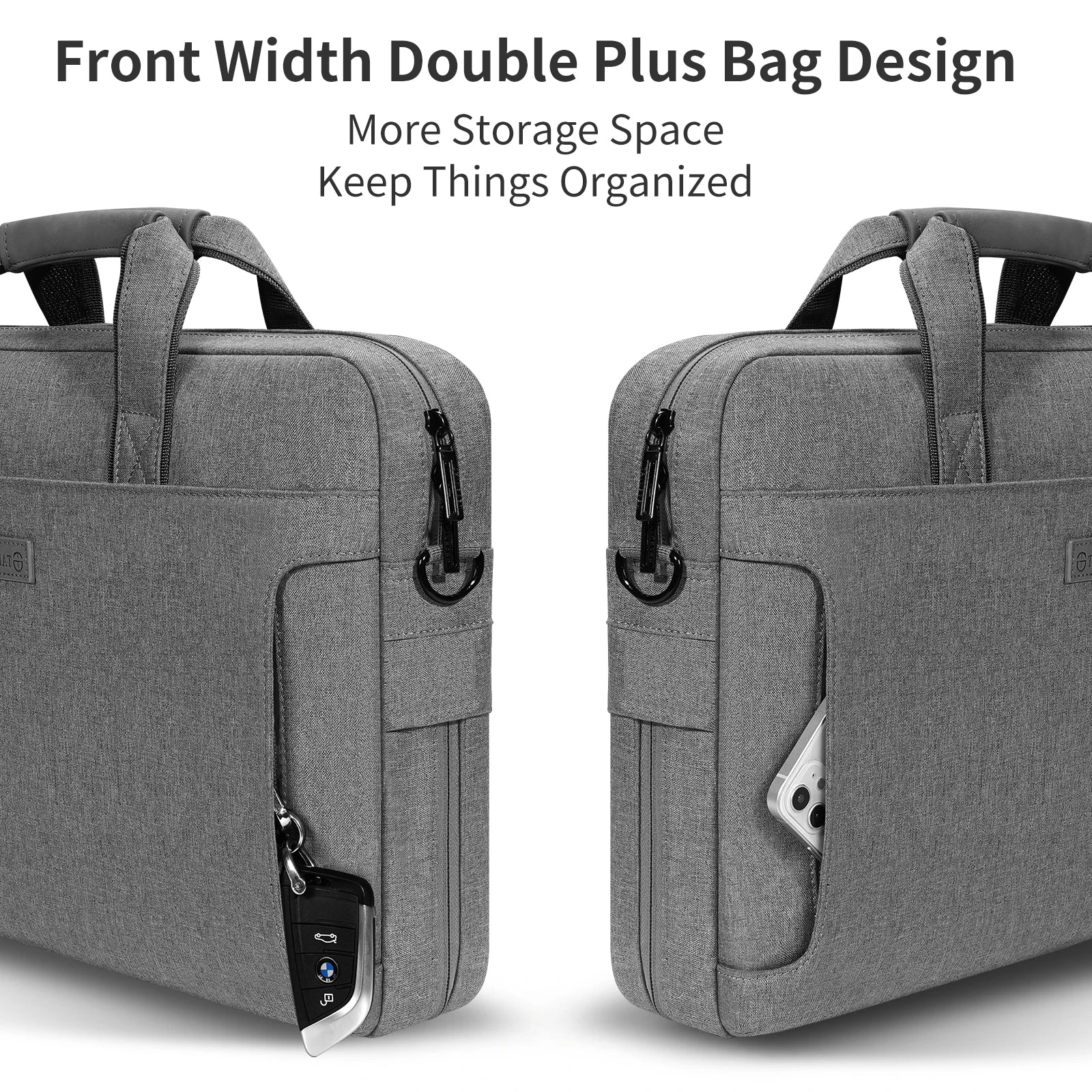 Laptop Messenger Bag with Shock Protection – 15.6″ to 17.3″