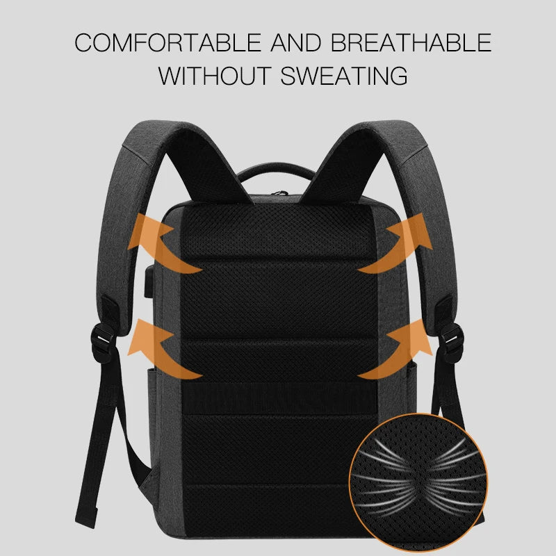 Canvas Laptop Backpack with Anti-Theft Design – Travel & Daily Commute