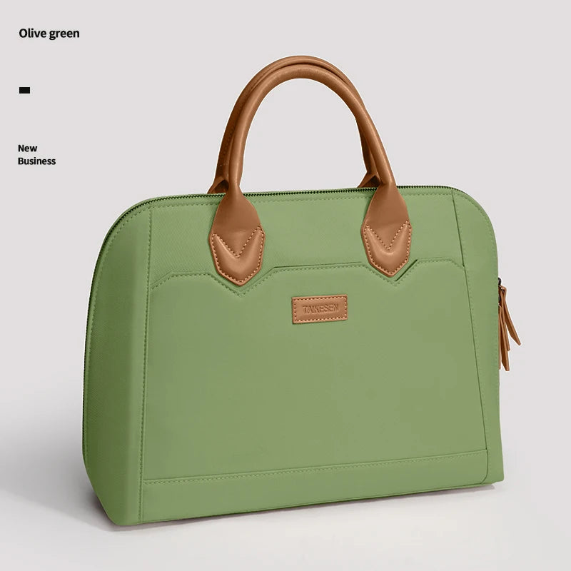 Sacoche pour ordinateur portable en toile professionnelle – Sac de travail imperméable (13–16 pouces)