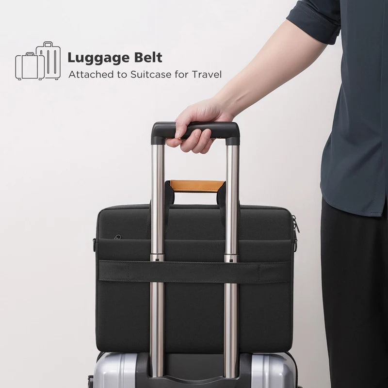 Waterproof Laptop Briefcase with Shoulder Strap – 13.3 to 17.3 Inch