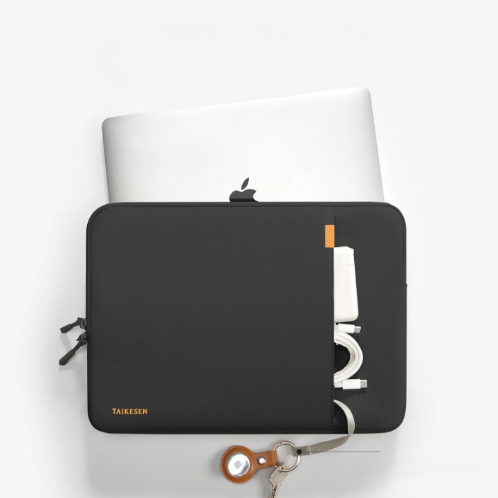 Housse rembourrée pour ordinateur portable avec poche pour accessoires – 13 à 16 pouces