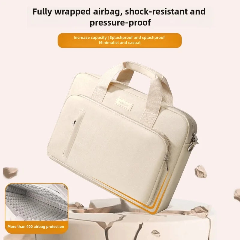 Shock-Resistant Laptop Briefcase with Airbag Padding – 13–17.3 Inch