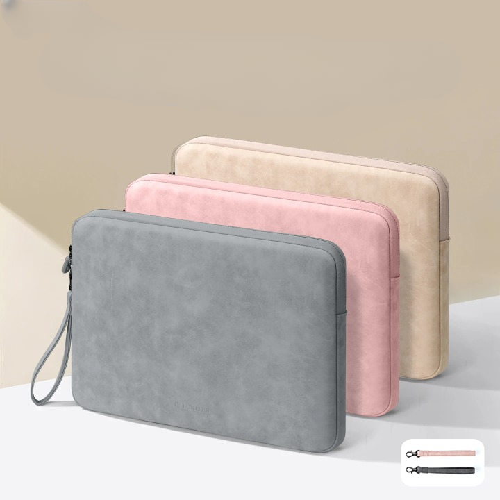 Housse antichoc pour ordinateur portable – Cuir PU, légère et idéale pour les voyages (11–16 pouces)