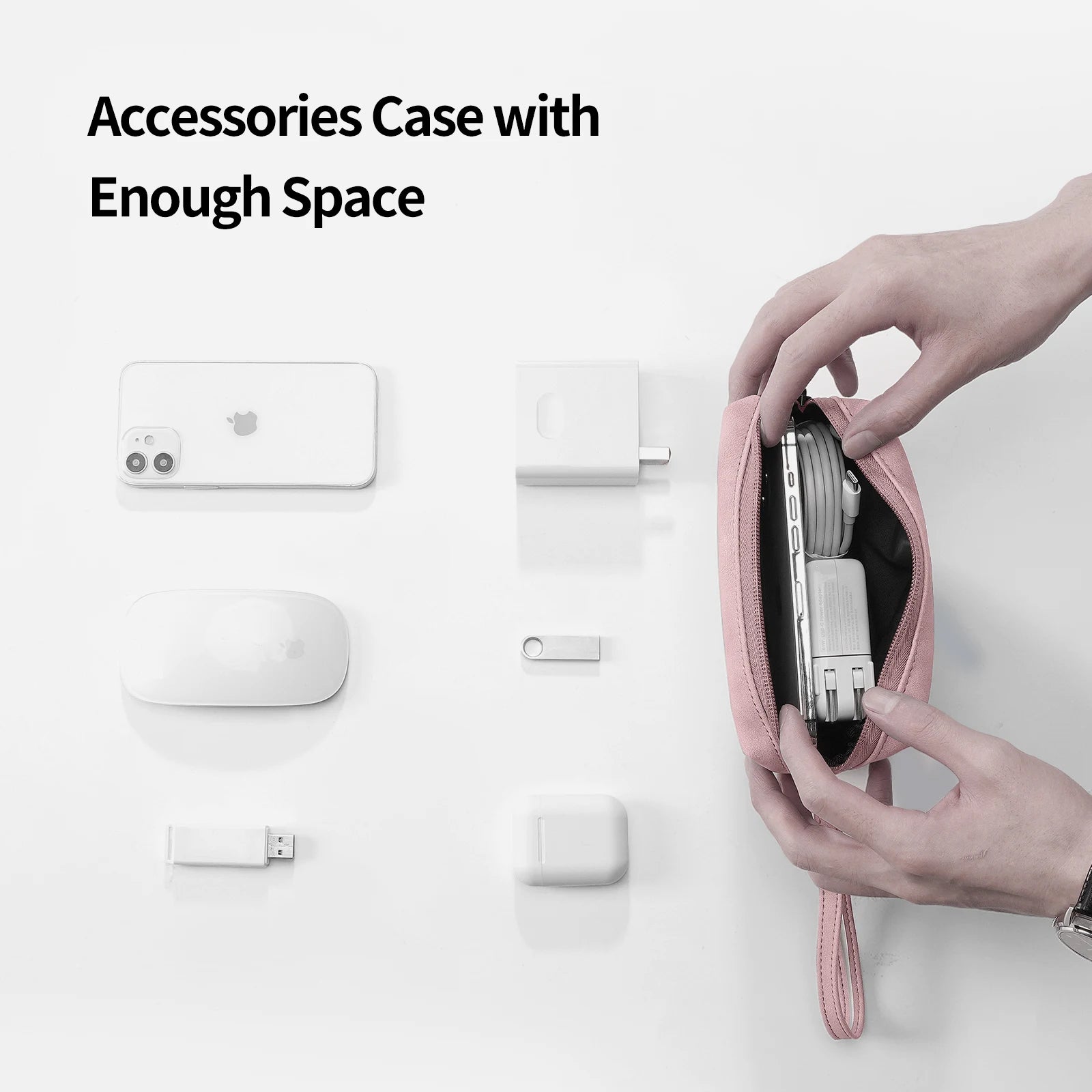 Housse antichoc pour ordinateur portable avec poche pour accessoires – 13–16 pouces