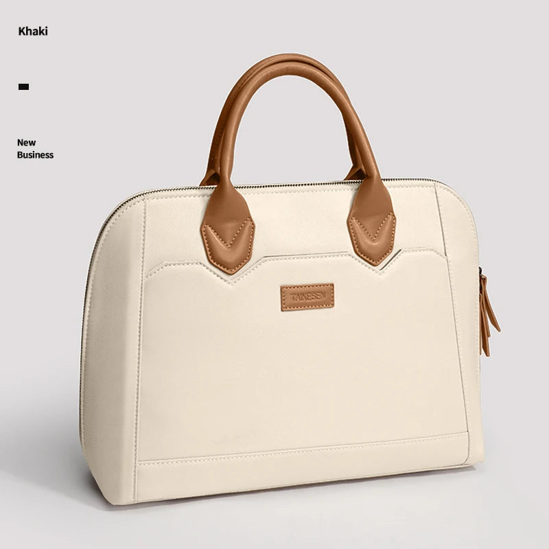 Sacoche pour ordinateur portable en toile professionnelle – Sac de travail imperméable (13–16 pouces)