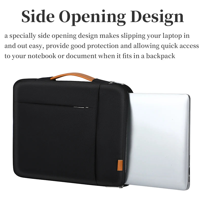 Laptop Sleeve 13–15 Inch Business Carrying Case with Handle & Shoulder Strap