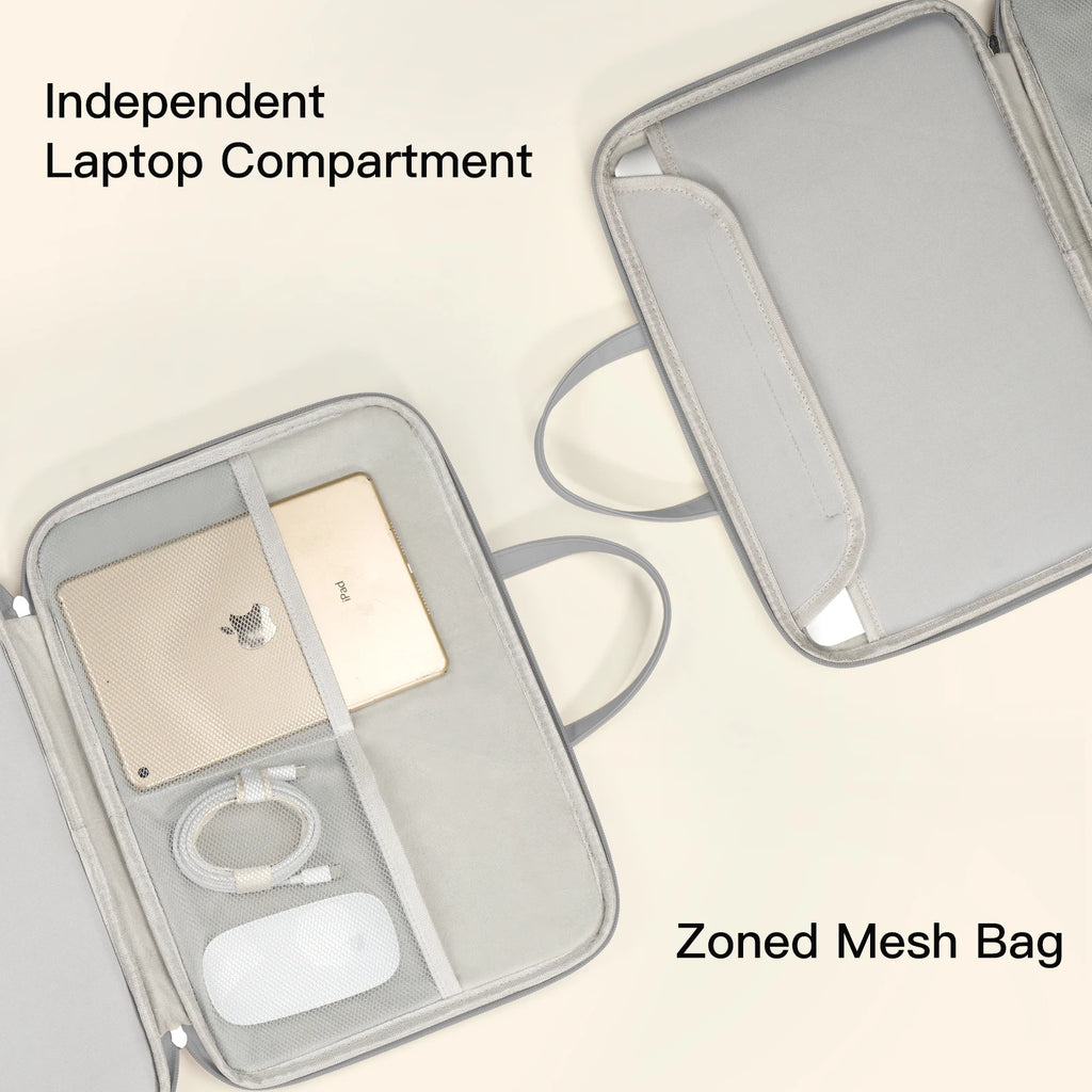 Sacoche antichoc pour ordinateur portable avec poignée et sangle pour trolley (13–16 pouces)