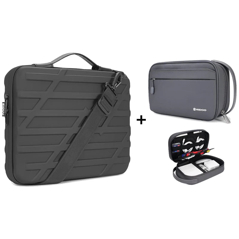 Hard Shell Laptop Briefcase with Shoulder Strap