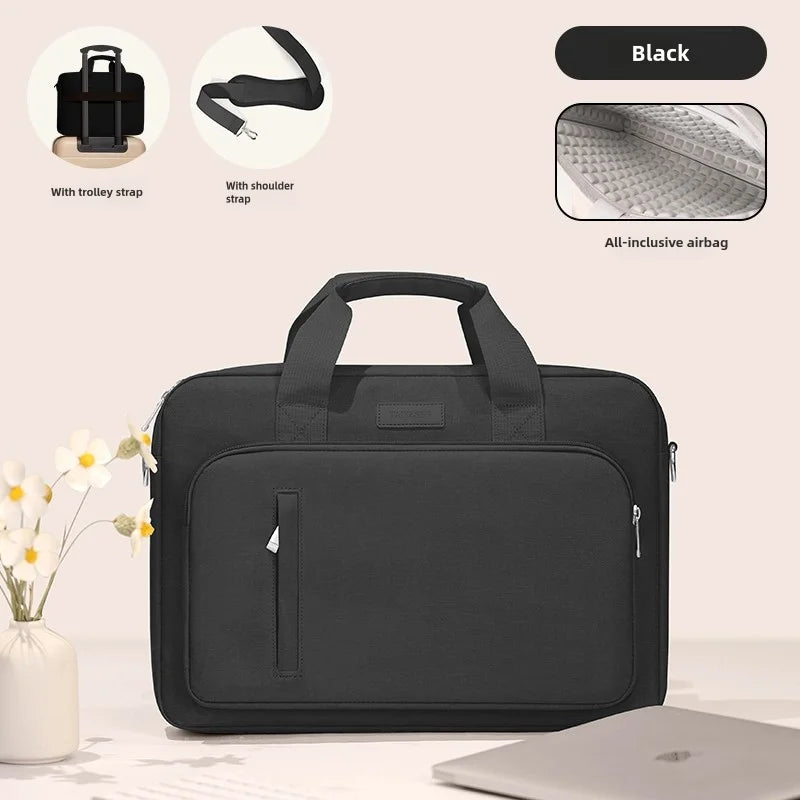 Shock-Resistant Laptop Briefcase with Airbag Padding – 13–17.3 Inch