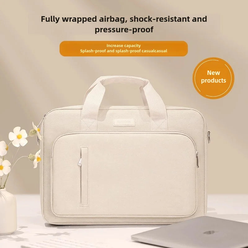 Shock-Resistant Laptop Briefcase with Airbag Padding – 13–17.3 Inch