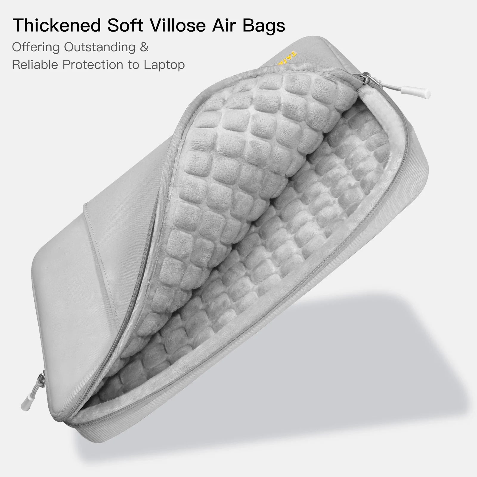 Housse pour ordinateur portable résistante aux chocs avec poche pour accessoires (13–16 pouces)