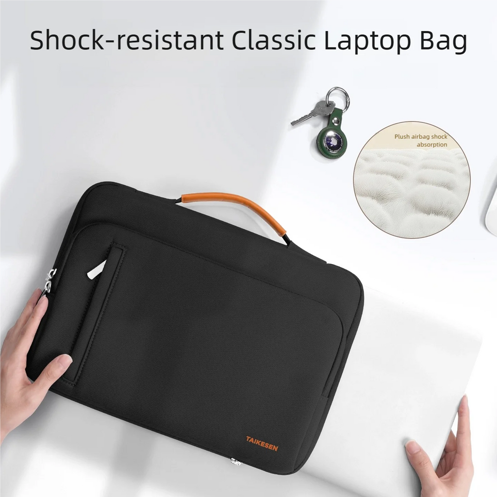 Étui fin pour ordinateur portable UIRA avec poignée – Housse de protection en toile (13–16 pouces)