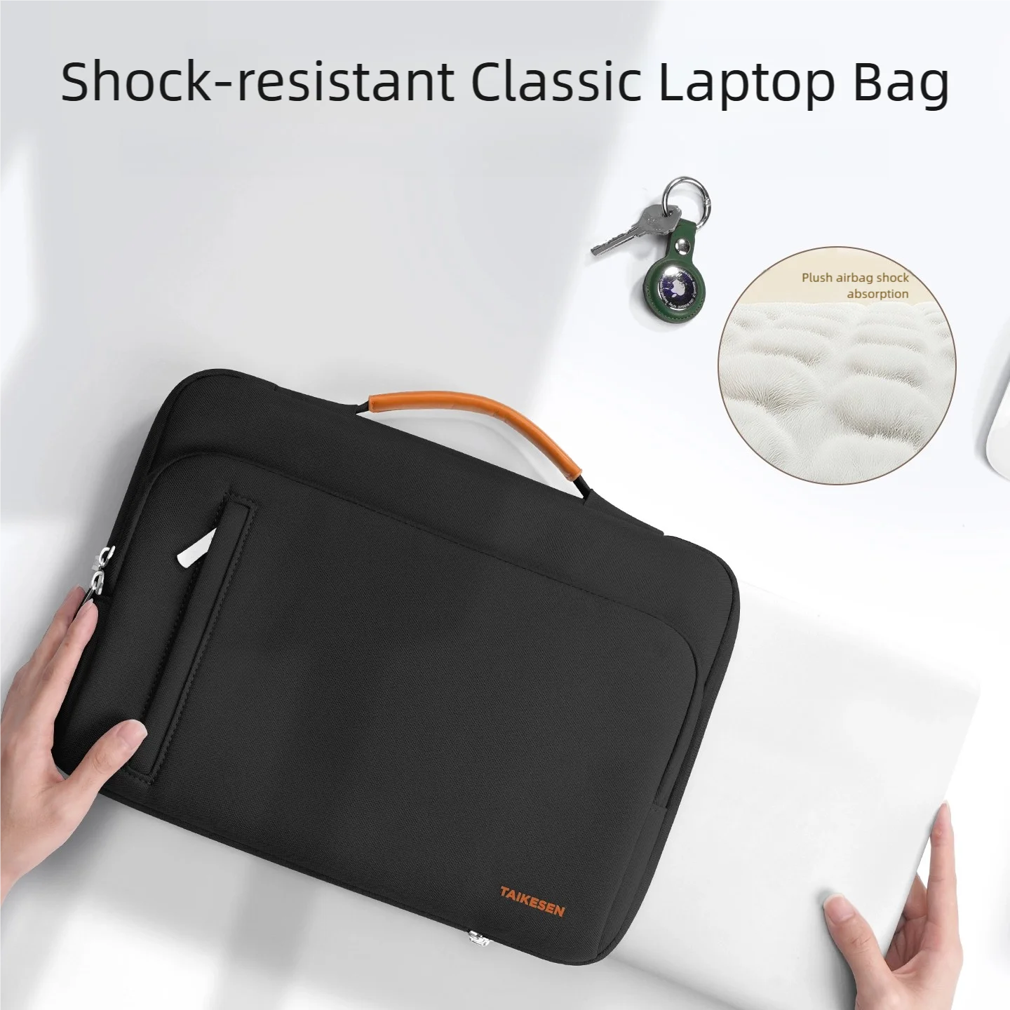 UIRA Slim Laptop Case with Handle – Protective Canvas Sleeve (13–16 Inch)