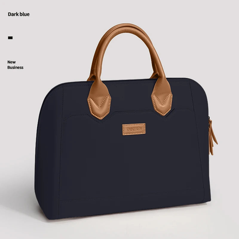 Business Canvas Laptop Briefcase – Waterproof Work Bag (13–16 Inch)