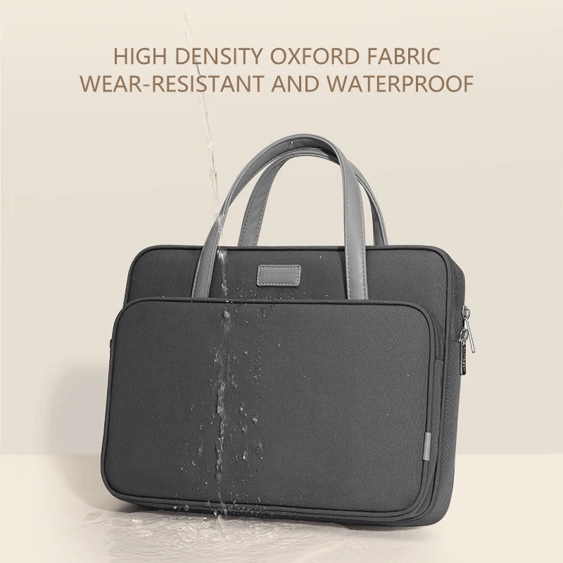 Sacoche pour ordinateur portable avec doublure douce – Sacoche en toile 13–17 pouces