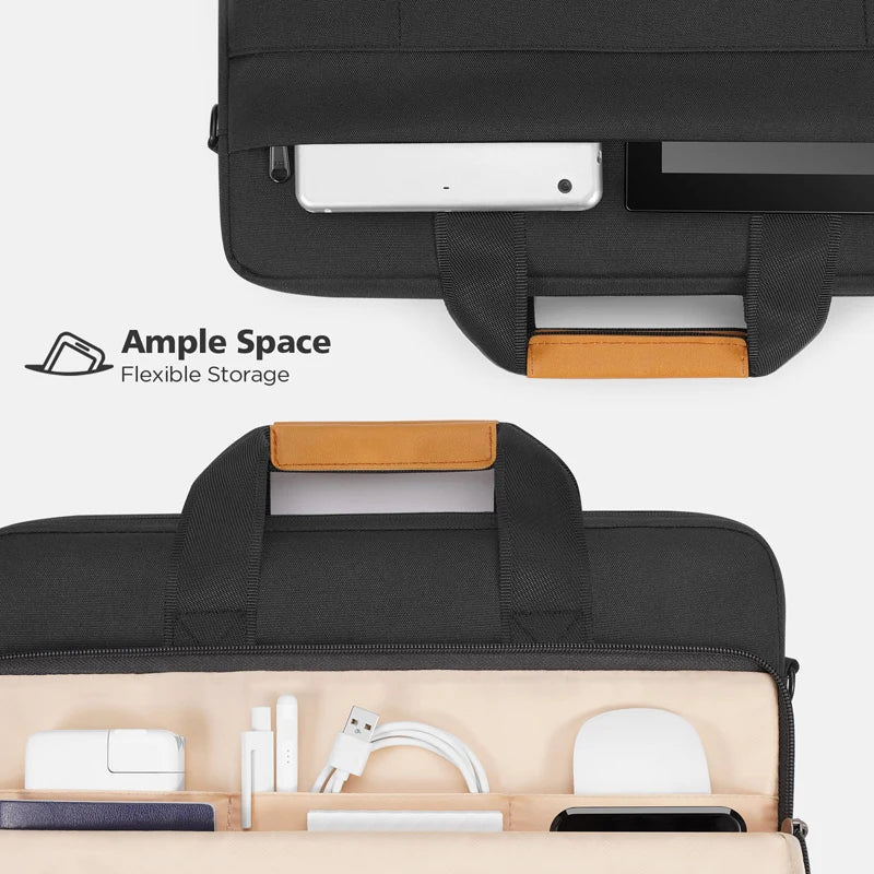 Waterproof Laptop Briefcase with Shoulder Strap – 13.3 to 17.3 Inch