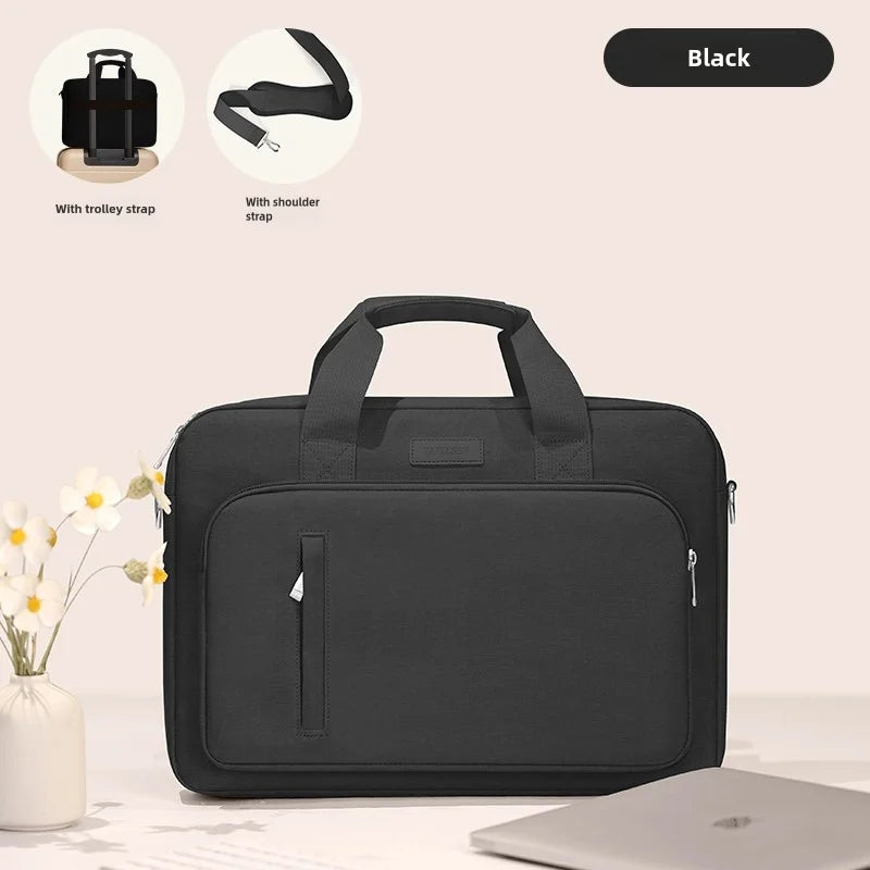 Shock-Resistant Laptop Briefcase with Airbag Padding – 13–17.3 Inch