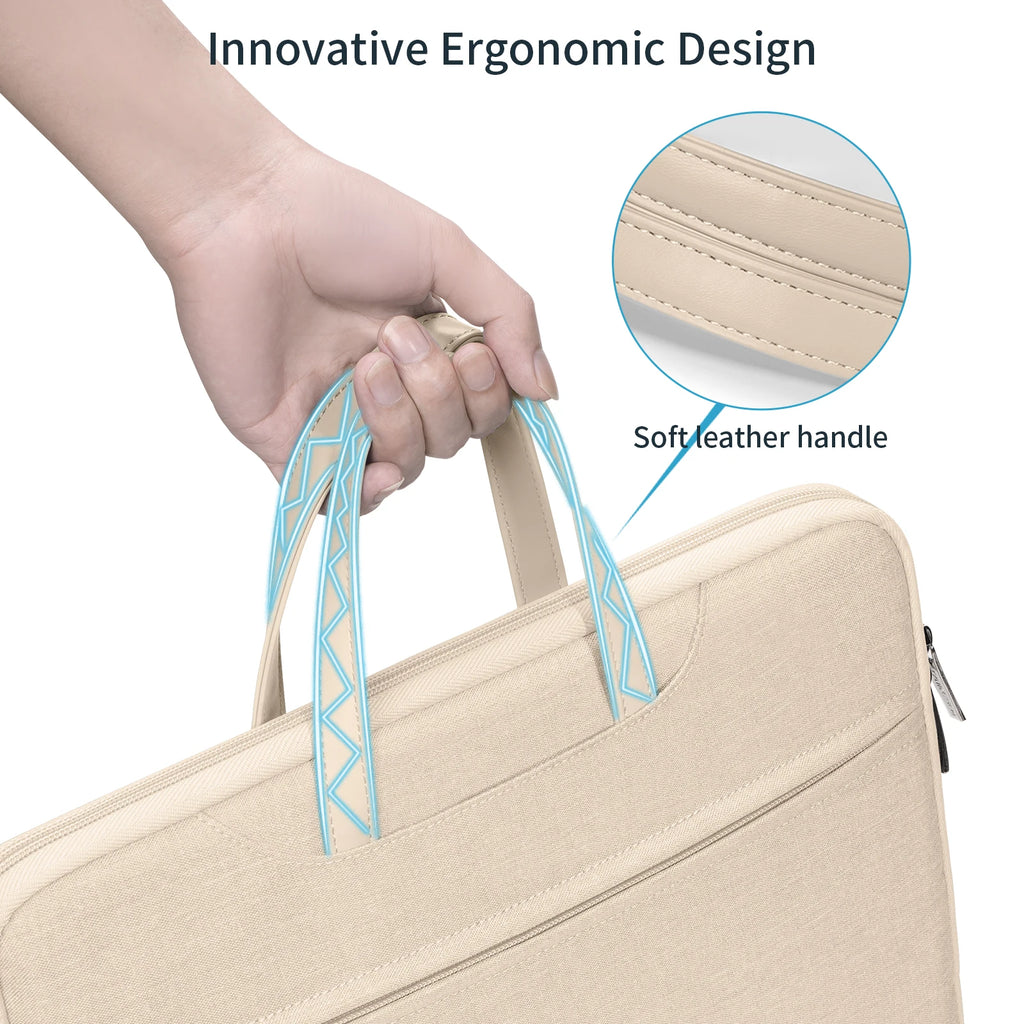 Sacoche antichoc pour ordinateur portable avec poignée et sangle pour trolley (13–16 pouces)