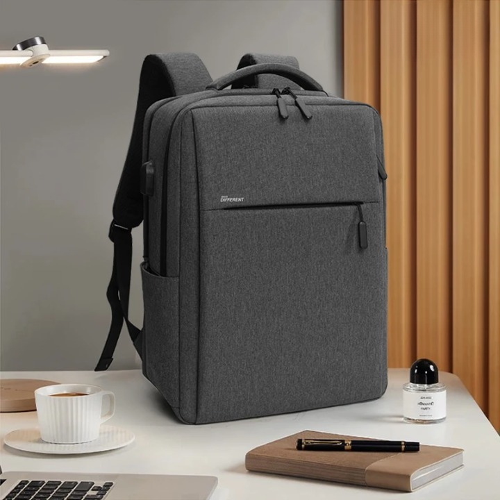 Canvas Laptop Backpack with Anti-Theft Design – Travel & Daily Commute