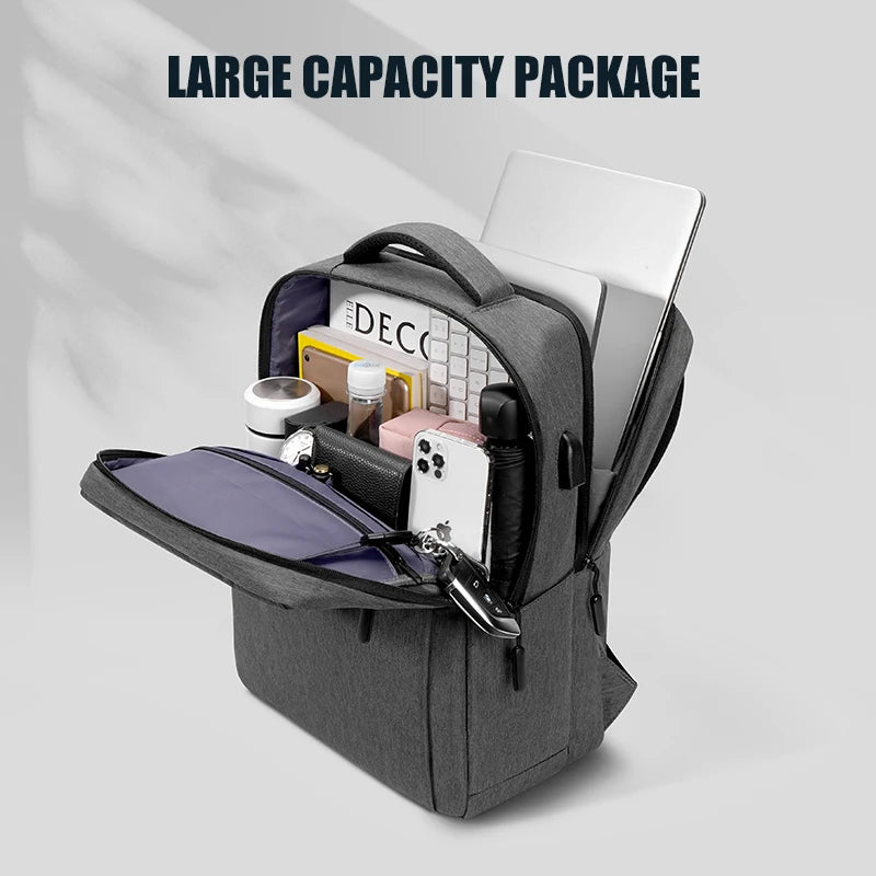 Canvas Laptop Backpack with Anti-Theft Design – Travel & Daily Commute