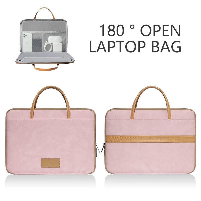 180° Opening Laptop Briefcase with Shockproof Compartments